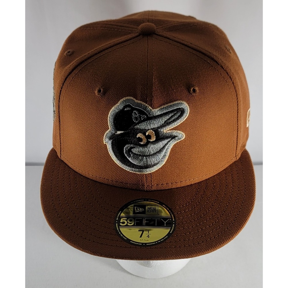 Baltimore Orioles New‎ Era 59Fifty Hat Ballcap Size 7 1/4 50th Anniversary WS